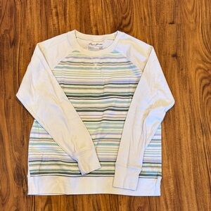 Eddie Bauer Multicolor Striped Sweatshirt